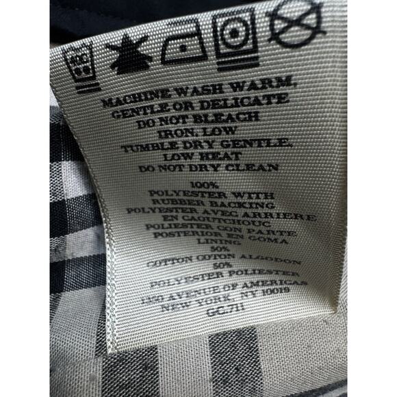 Burberry VTG Black Nova Check Removable Hood Rain Jacket Women’s Large - Picture 7 of 10